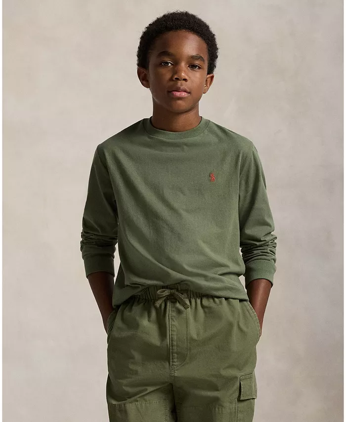 Футболка с длинным рукавом Big Boys Cotton Jersey Polo Ralph Lauren, синий
Футболка с длинным рукавом Big Boys Cotton Jersey Polo Ralph Lauren, синий