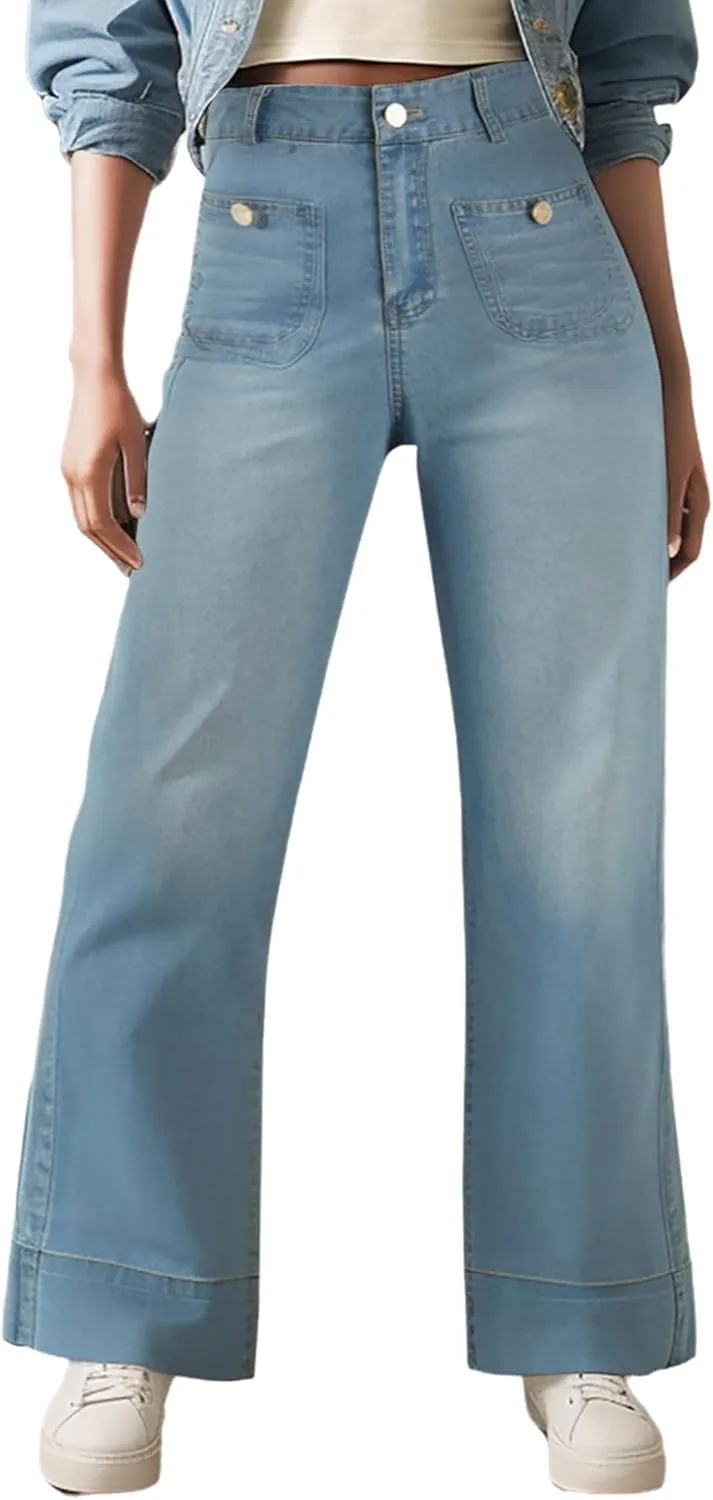 Женские джинсы Wide Leg с высокой посадкой, прямые, эластичные TACSTRUN
Женские джинсы Wide Leg с высокой посадкой, прямые, эластичные TACSTRUN