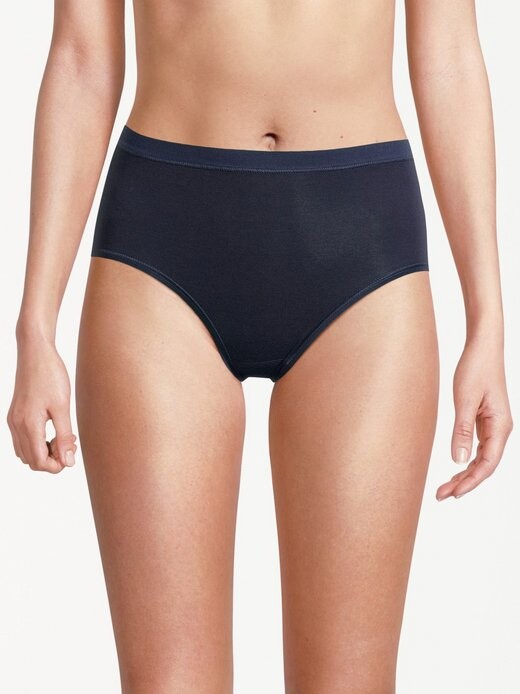 Трусы макси, 3 пары, в тонкую рубчику Con-Ta, синий 
Трусы макси, 3 пары, в тонкую рубчику Con-Ta, синий