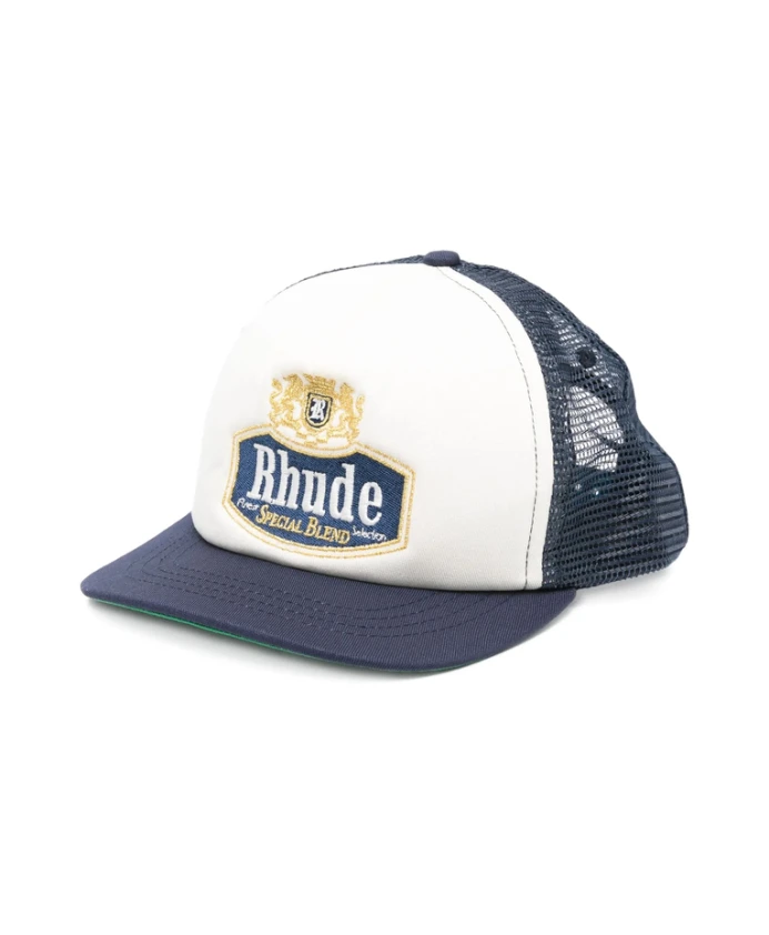 Синяя сетчатая кепка с вышитым логотипом Rhude, синий
Синяя сетчатая кепка с вышитым логотипом Rhude, синий