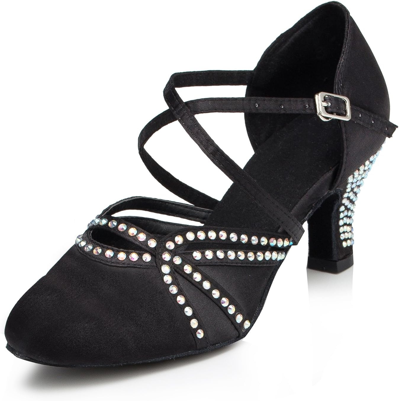 Туфли на каблуке для женщин Женские туфли с блестками Каблуки Модальные латинские танцевальные туфли с перекрестным ремешком и пряжкой (Цвет: черный, Размер: 5 UK) Generic
Туфли на каблуке для женщин Женские туфли с блестками Каблуки Модальные латинские танцевальные туфли с перекрестным ремешком и пряжкой (Цвет: черный, Размер: 5 UK) Generic