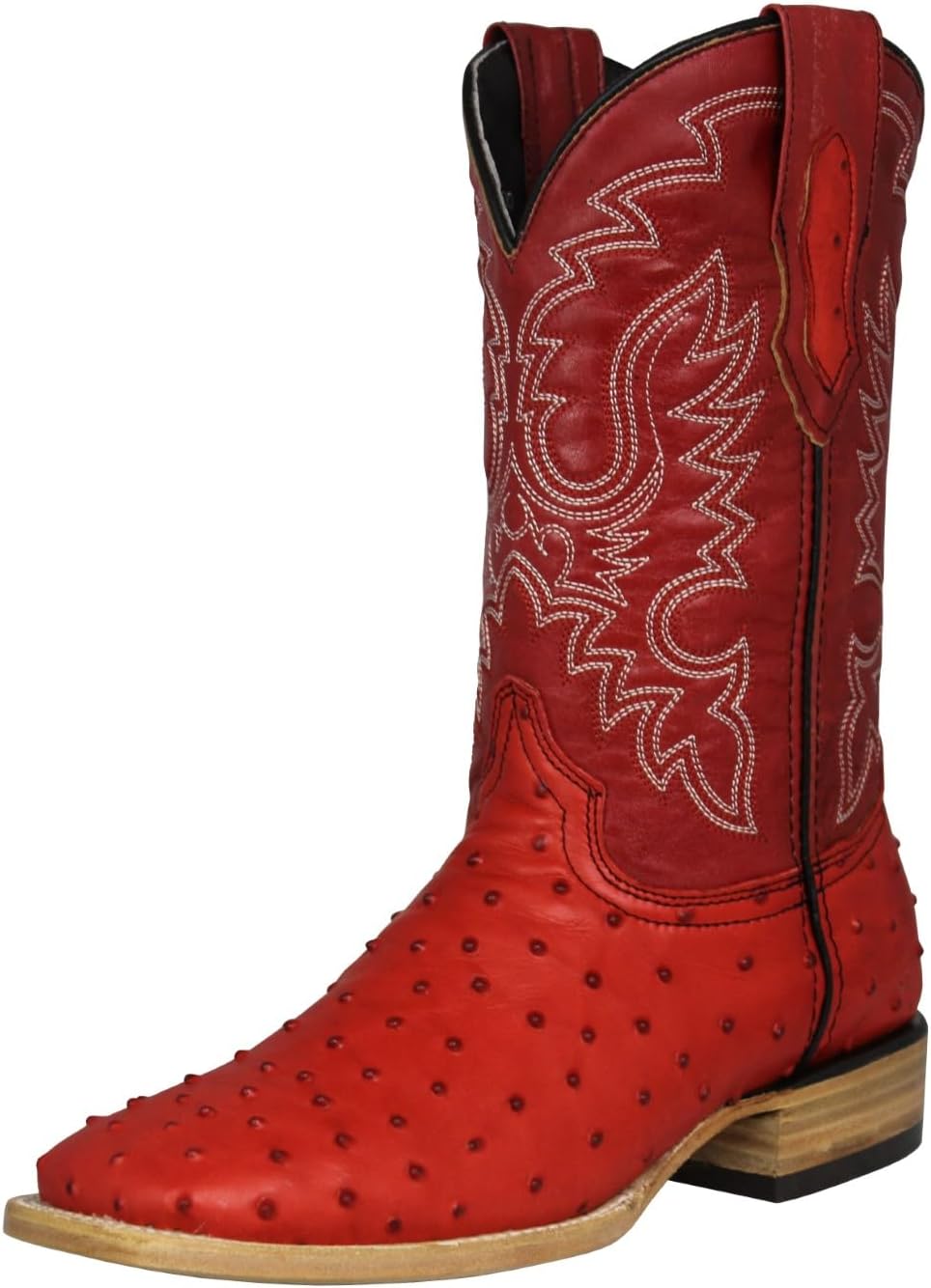 Мужские красные ковбойские сапоги Texas Legacy с рисунком из кожи страуса и квадратным носком
Мужские красные ковбойские сапоги Texas Legacy с рисунком из кожи страуса и квадратным носком