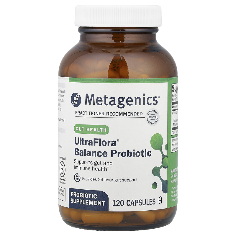 Metagenics, UltraFlora Balance Probiotic, 15 млрд КОЕ, 120 капсул
Metagenics, UltraFlora Balance Probiotic, 15 млрд КОЕ, 120 капсул