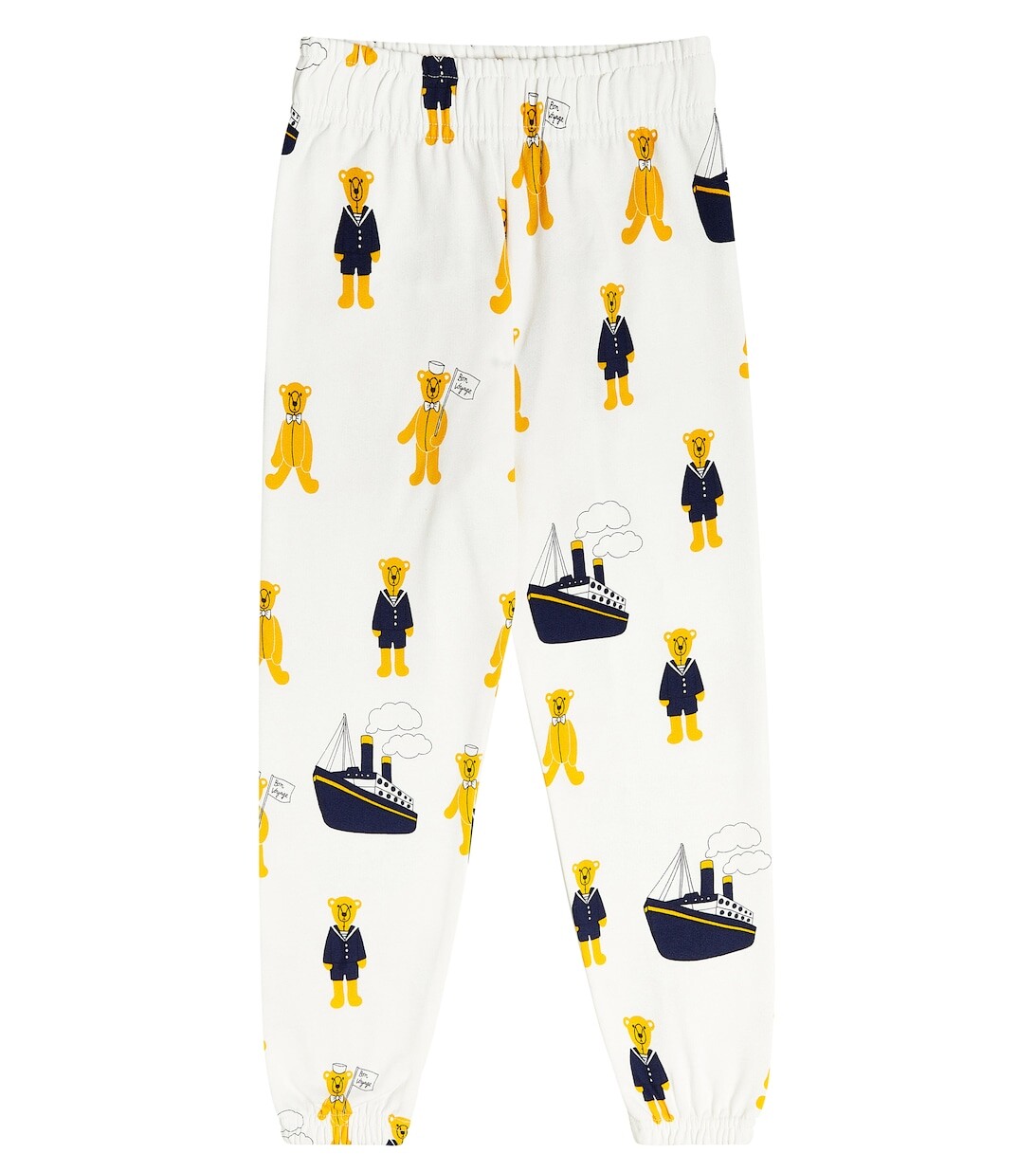 Хлопковые спортивные штаны с принтом Mini Rodini, белый
Хлопковые спортивные штаны с принтом Mini Rodini, белый