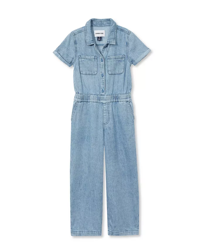 Легкий джинсовый комбинезон для девочек Lands' End, синий
Легкий джинсовый комбинезон для девочек Lands' End, синий
