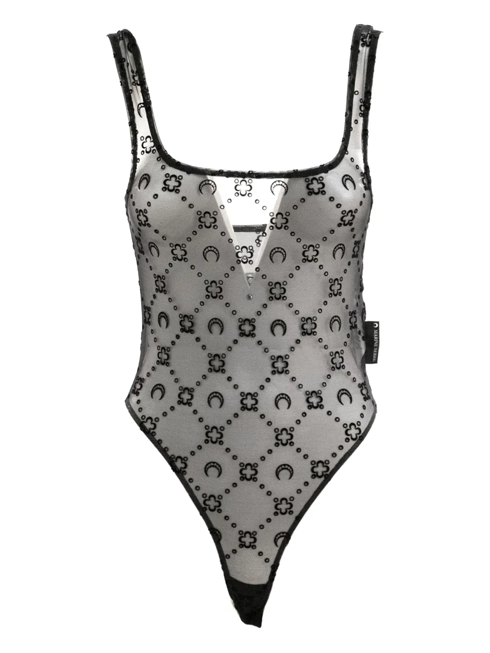 Топ с узором Marine Serre, черный
Топ с узором Marine Serre, черный