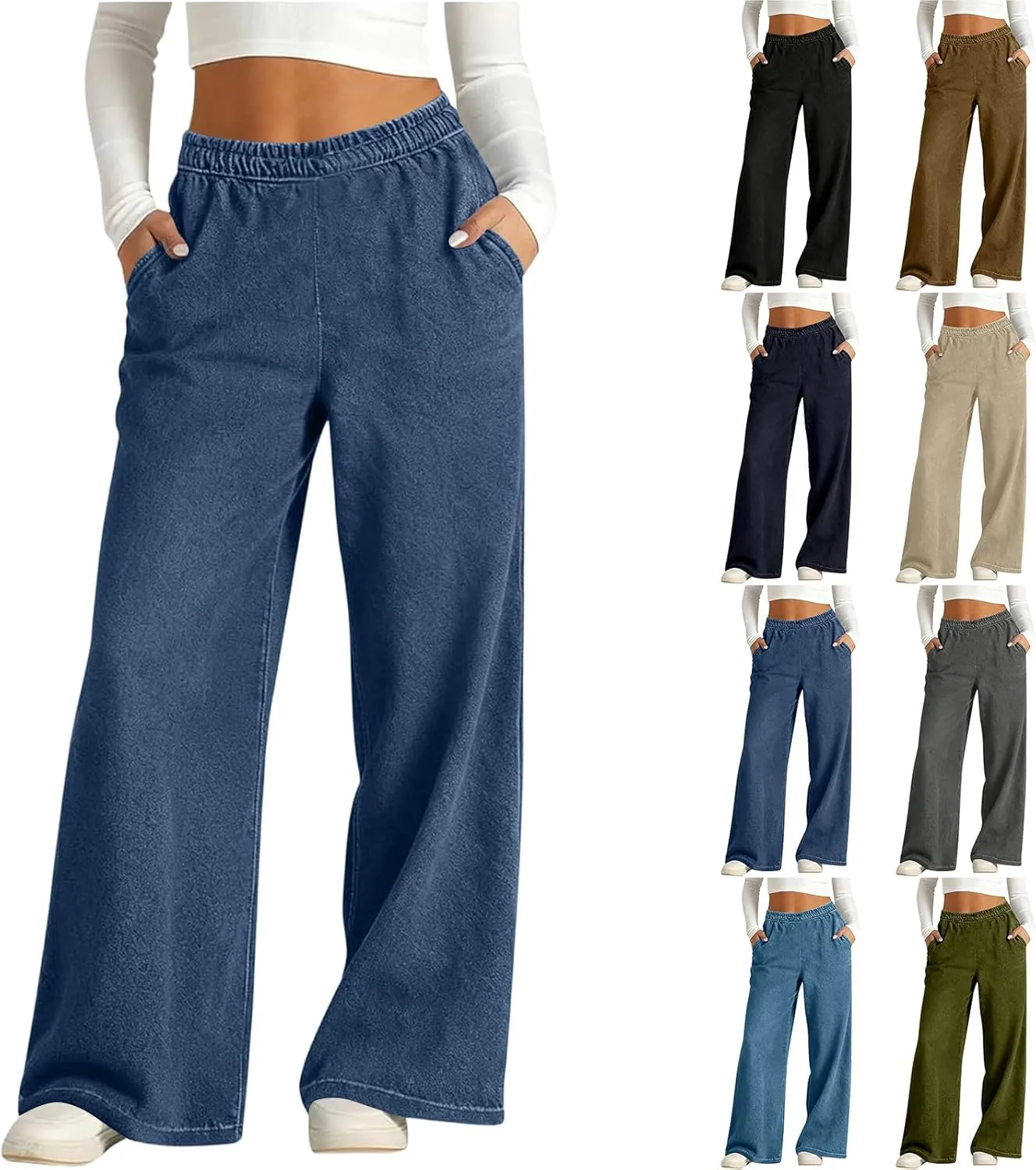 Джинсы женские High Waisted Stretchy Wide Leg с карманами
Джинсы женские High Waisted Stretchy Wide Leg с карманами