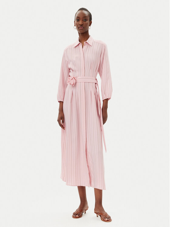 Платье-Рубашка стандартный крой Denis 2513221111200 Marella, розовый 
Платье-Рубашка стандартный крой Denis 2513221111200 Marella, розовый