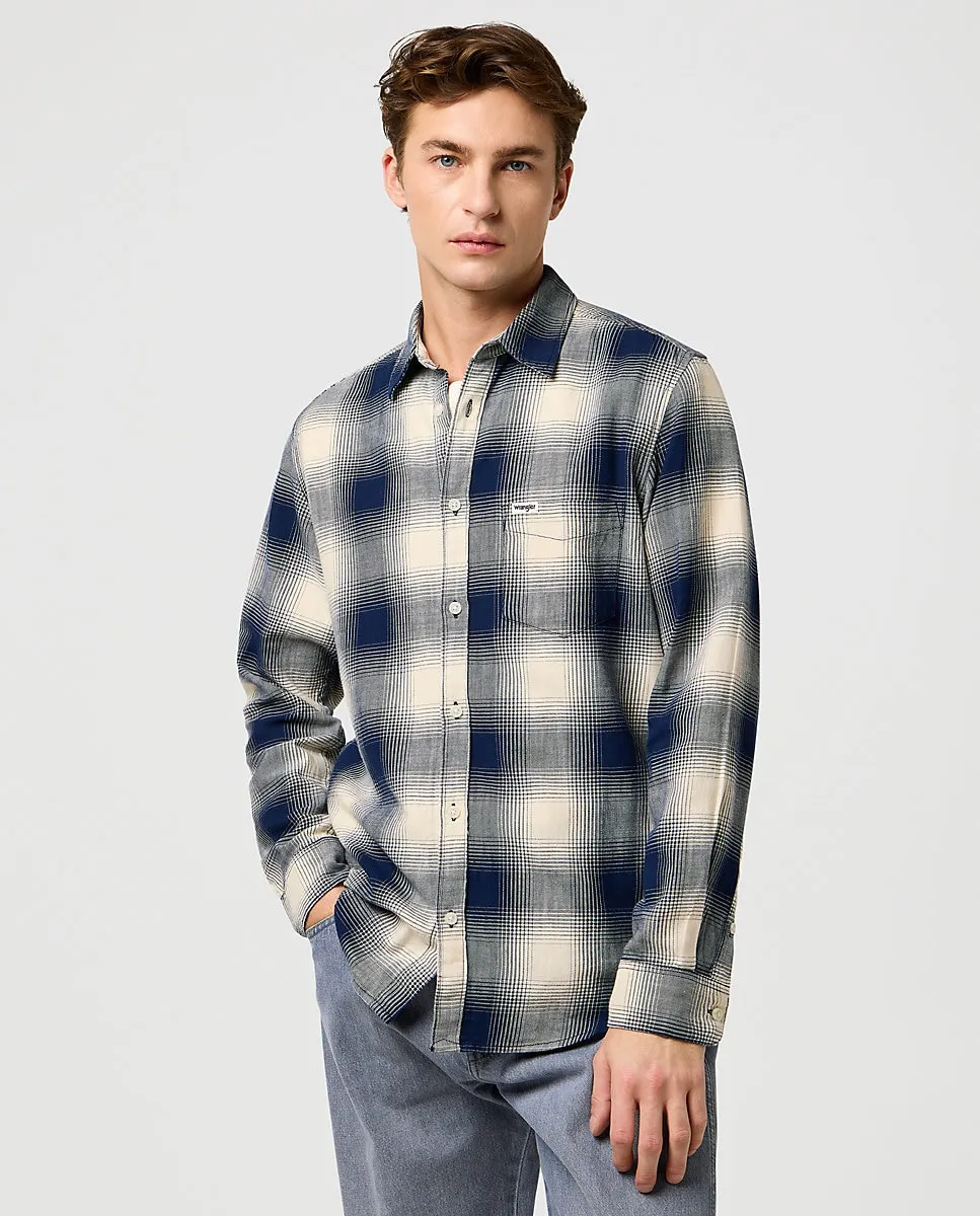 Мужская рубашка в клетку с длинным рукавом Wrangler, синий
Мужская рубашка в клетку с длинным рукавом Wrangler, синий