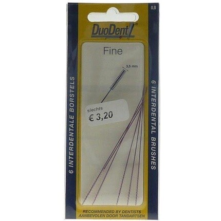 Duodent Fine 0,8 мм - 6 шт. - межзубная щетка
Duodent Fine 0,8 мм - 6 шт. - межзубная щетка