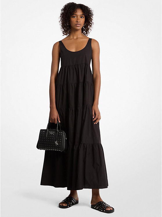 Многоярусное платье из эластичного хлопка Michael Kors, черный
Многоярусное платье из эластичного хлопка Michael Kors, черный