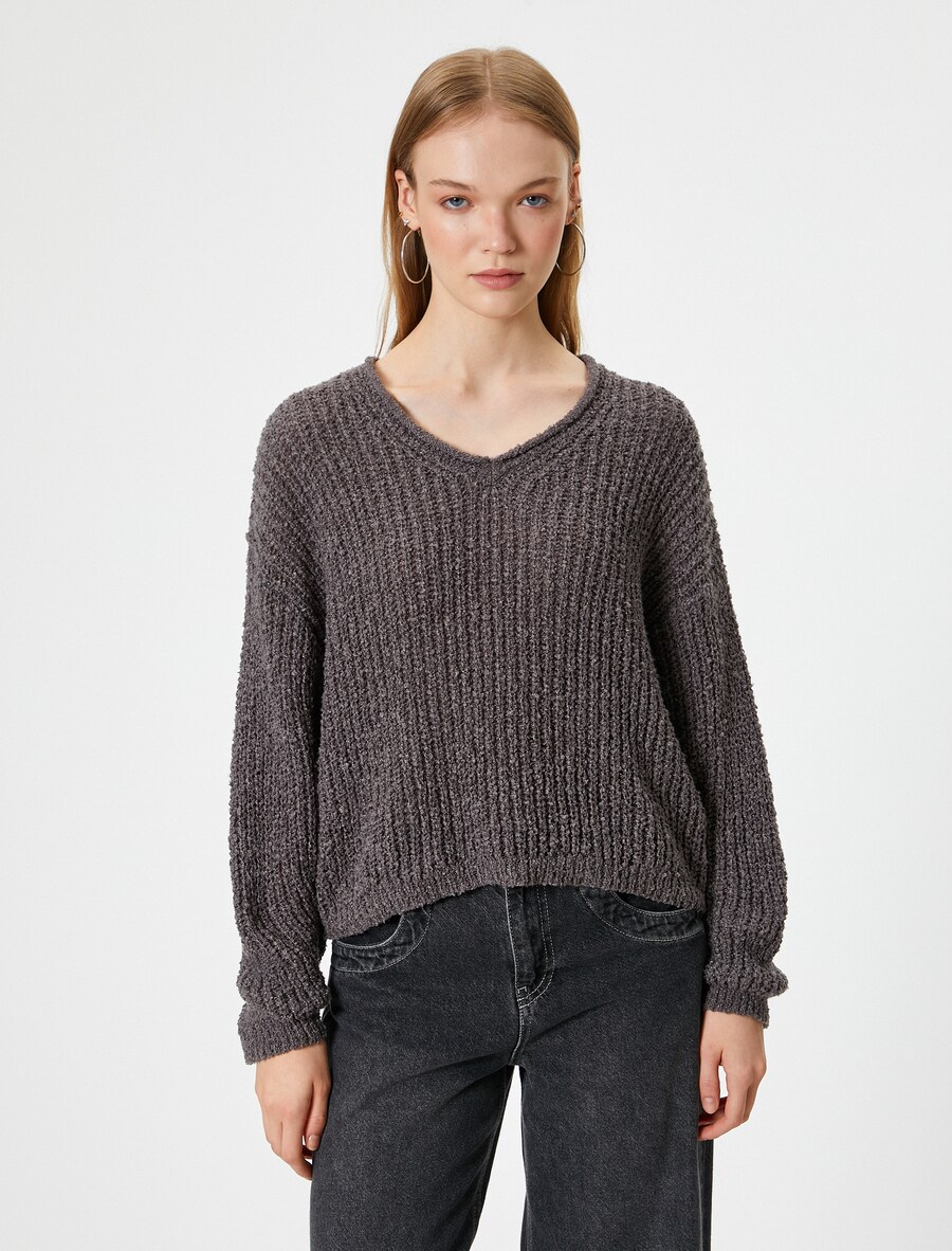 Свитер Koton, серо-коричневый
Свитер Koton, серо-коричневый