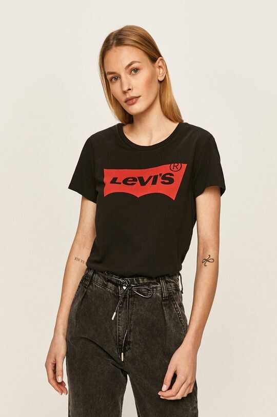 Хлопковая футболка Levi's, черный
Хлопковая футболка Levi's, черный