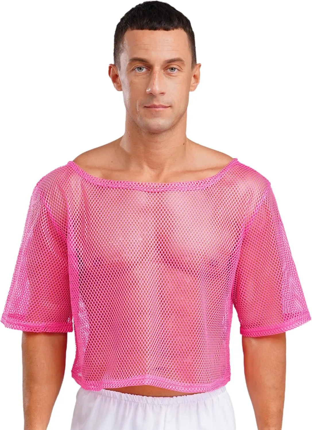 dPois 80s Mesh Fishnet Tops для мужчин, неоновый Off Shoulder
dPois 80s Mesh Fishnet Tops для мужчин, неоновый Off Shoulder