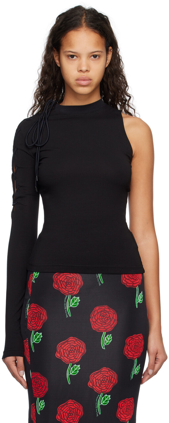 Черная футболка с длинным рукавом на шнуровке Versace Jeans Couture, Черный, Черная футболка с длинным рукавом на шнуровке Versace Jeans Couture
Черная футболка с длинным рукавом на шнуровке Versace Jeans Couture, Черный, Черная футболка с длинным рукавом на шнуровке Versace Jeans Couture