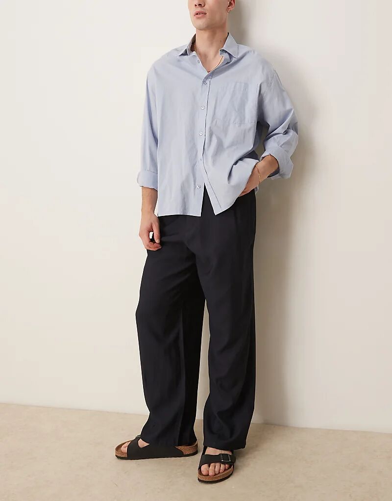 Широкие брюки ASOS DESIGN темно-синего цвета
Широкие брюки ASOS DESIGN темно-синего цвета