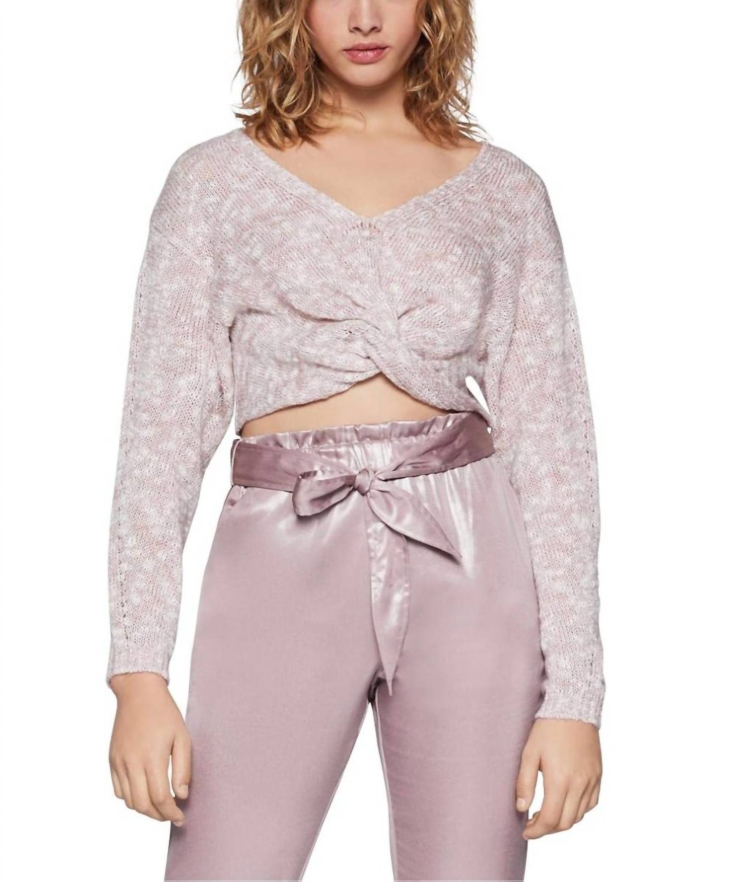 Металлическая трикотажная рубашка, пуловер, свитер, топ розового цвета BCBGeneration 
Металлическая трикотажная рубашка, пуловер, свитер, топ розового цвета BCBGeneration