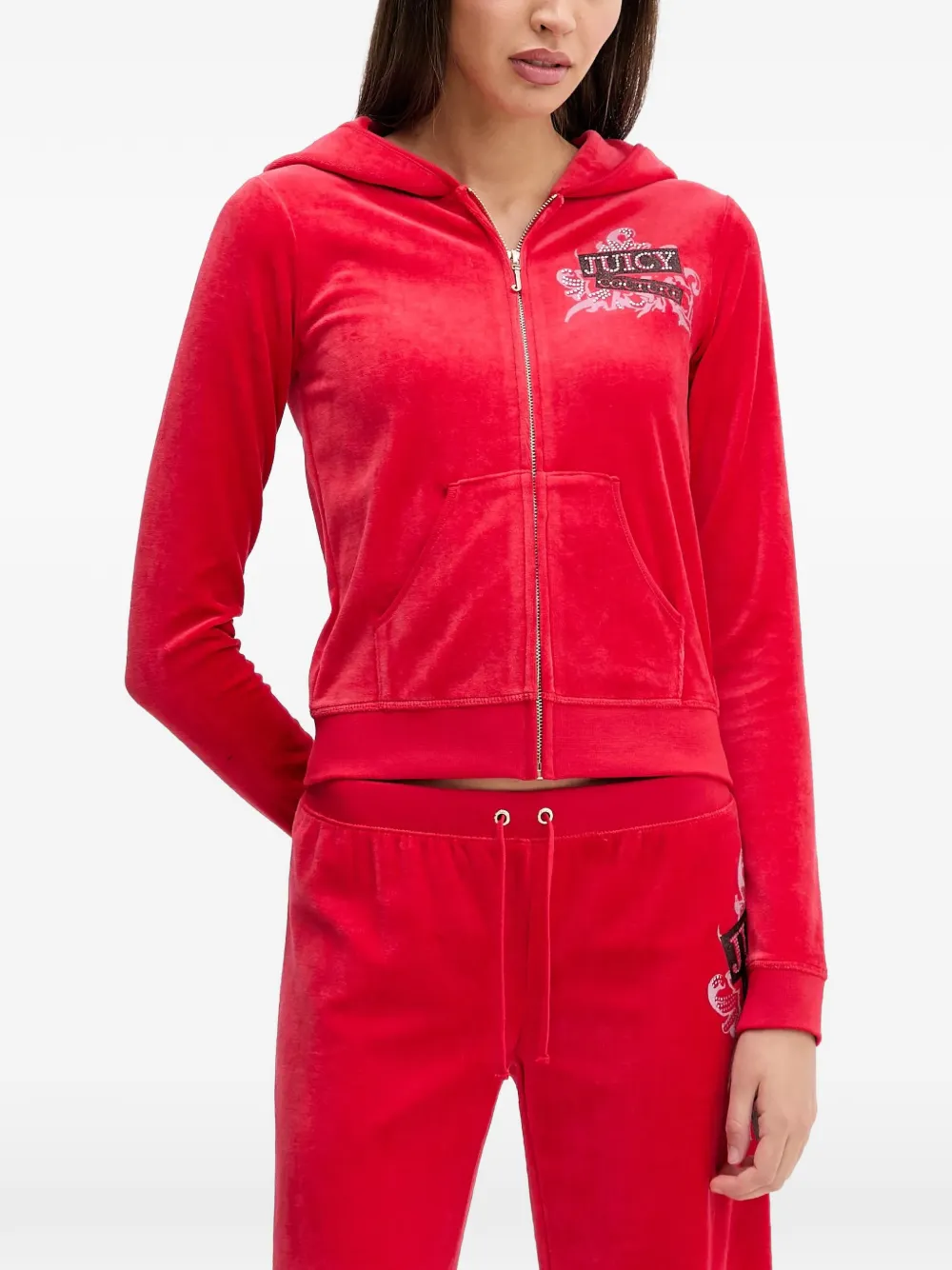 Худи на молнии Juicy Couture, красный
Худи на молнии Juicy Couture, красный