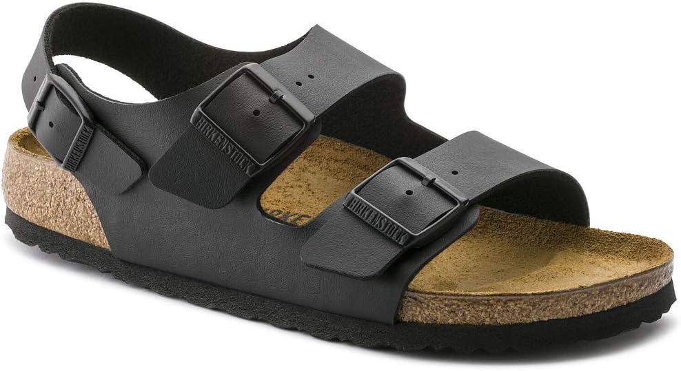 Сандалии унисекс Birkenstock Milano Birko-Flor из нубука, черный
Сандалии унисекс Birkenstock Milano Birko-Flor из нубука, черный