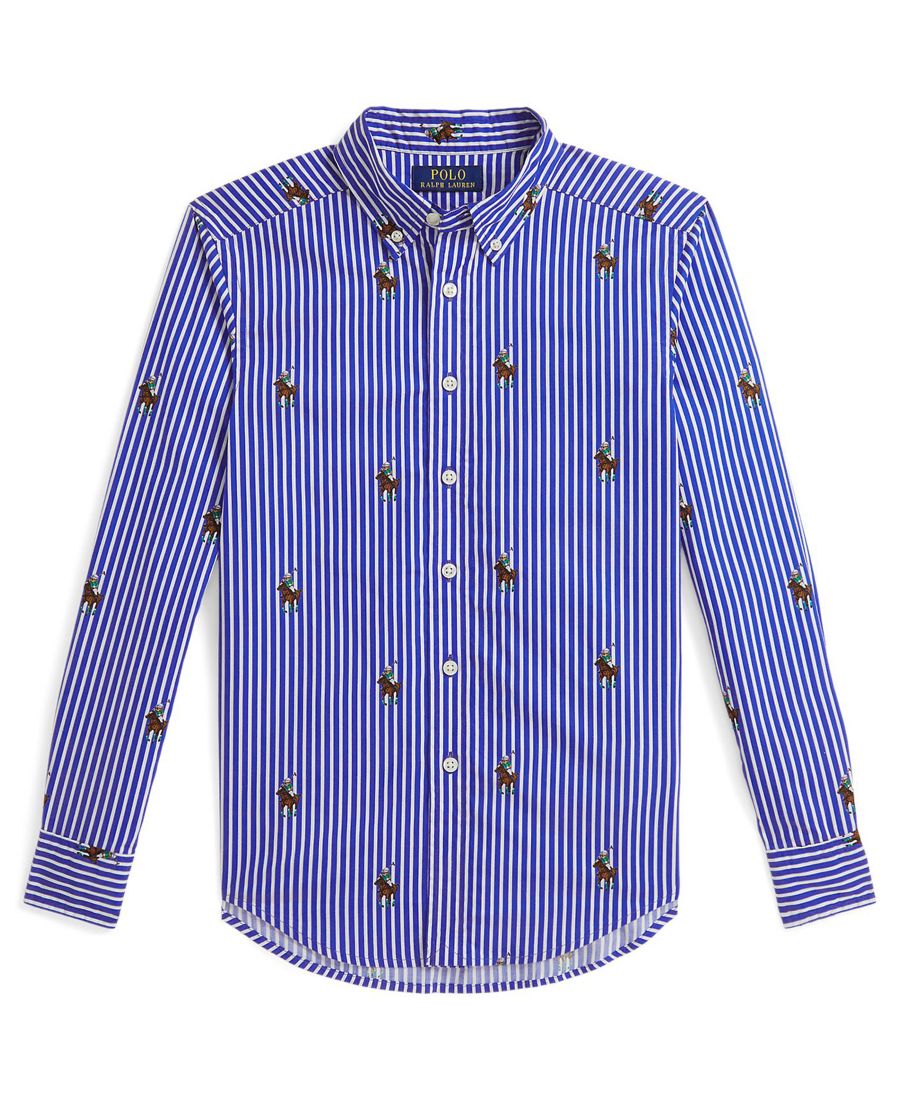 Хлопковая полосатая рубашка Polo Bear для мальчиков 8-20 лет Polo Ralph Lauren, Equest Bear Stripe
Хлопковая полосатая рубашка Polo Bear для мальчиков 8-20 лет Polo Ralph Lauren, Equest Bear Stripe