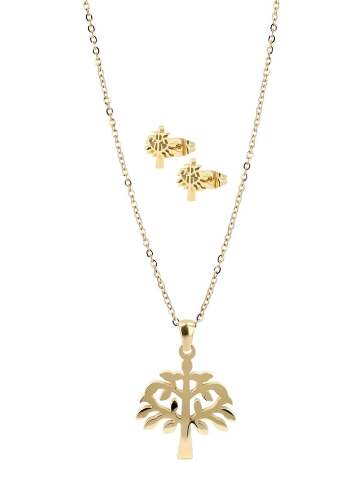 Adeliás Женское колье «Древо жизни» из нержавеющей стали, 45 см, золотое
Adeliás Женское колье «Древо жизни» из нержавеющей стали, 45 см, золотое