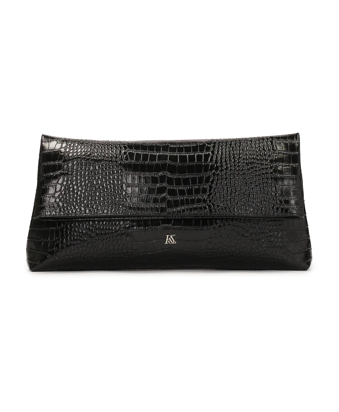 Большая вечерняя сумка из тисненой кожи. Kazar Studio, черный
Большая вечерняя сумка из тисненой кожи. Kazar Studio, черный