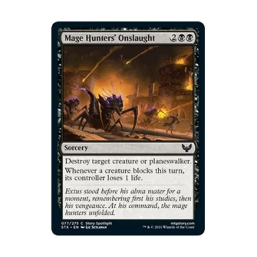 CCG Натиск охотников на магов (С), MTG - Strixhaven - School of Mages 
CCG Натиск охотников на магов (С), MTG - Strixhaven - School of Mages