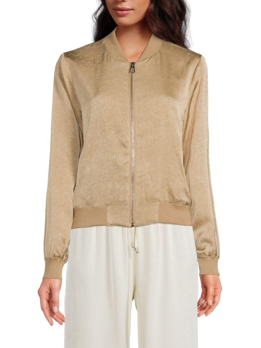 Куртка-бомбер с заклепками Wdny, хаки
Куртка-бомбер с заклепками Wdny, хаки