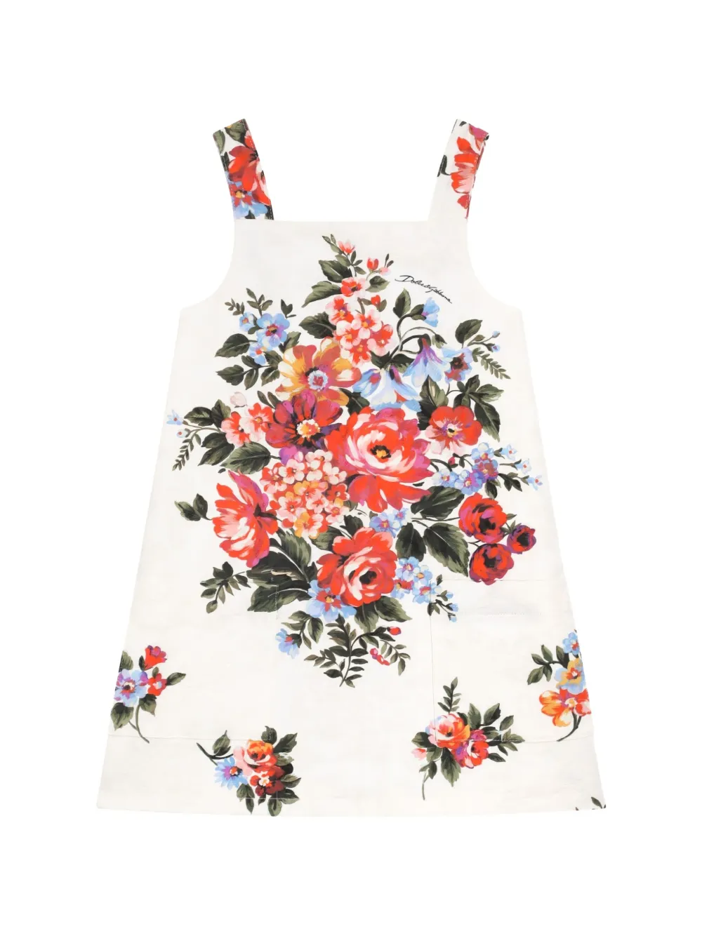 Платье с цветочным принтом Dolce & Gabbana Kids, белый
Платье с цветочным принтом Dolce & Gabbana Kids, белый