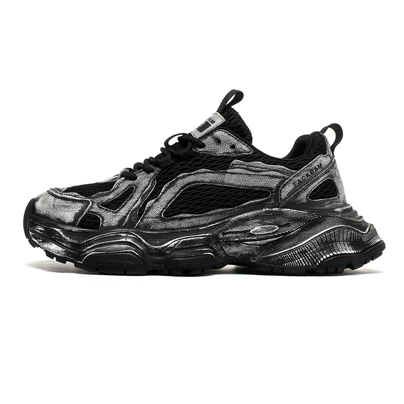 Низкие массивные кроссовки для мужчин с амортизацией, противоскользящие, износостойкие, дышащие, обеспечивающие защиту и поддержку VAEL, Black 
Низкие массивные кроссовки для мужчин с амортизацией, противоскользящие, износостойкие, дышащие, обеспечивающие защиту и поддержку VAEL, Black