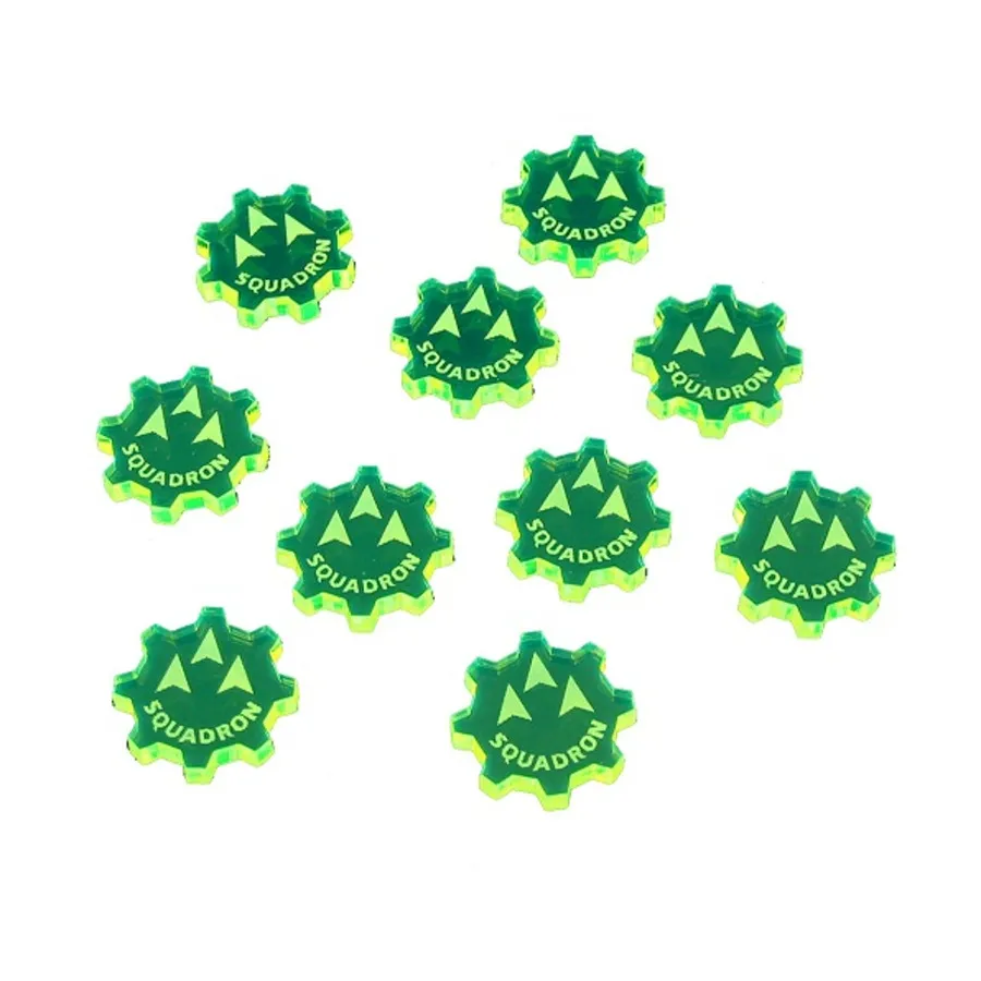 Жетоны командования — эскадрилья, зеленые, Star Wars - Armada Gaming Accessories (Litko Aerosystems)
Жетоны командования — эскадрилья, зеленые, Star Wars - Armada Gaming Accessories (Litko Aerosystems)