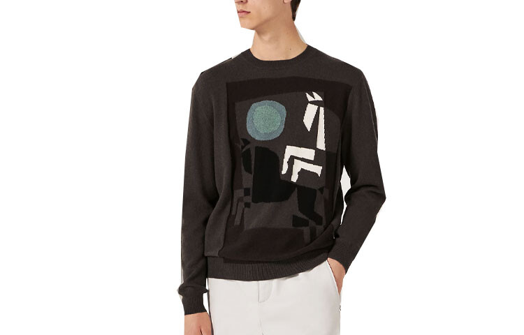 Свитер мужской Hermes, коричневый 
Свитер мужской Hermes, коричневый