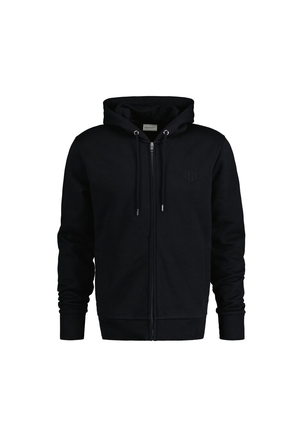 Мужская толстовка с капюшоном - REGULAR TONAL SHIELD FULL ZIP HOODIE, хлопок GANT, черный
Мужская толстовка с капюшоном - REGULAR TONAL SHIELD FULL ZIP HOODIE, хлопок GANT, черный
