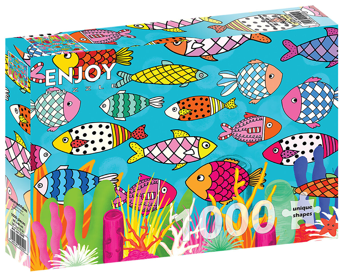 Enjoy, Пазл - Разноцветные рыбки, 1000 шт.
Enjoy, Пазл - Разноцветные рыбки, 1000 шт.