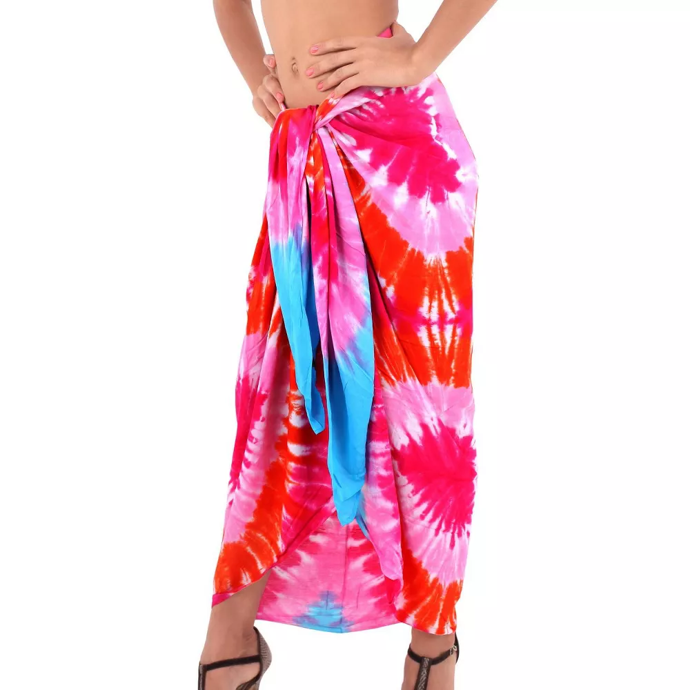 LA LEELA Женский летний пляжный накидка бикини-накидка саронг купальник накидка юбка купальный костюм купальник парео для женщин один размер розовый, узор тай-дай
LA LEELA Женский летний пляжный накидка бикини-накидка саронг купальник накидка юбка купальный костюм купальник парео для женщин один размер розовый, узор тай-дай