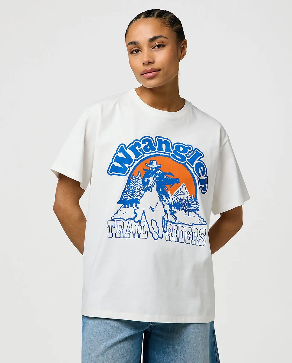 Женская футболка свободного кроя с принтом на передней части Wrangler, белый
Женская футболка свободного кроя с принтом на передней части Wrangler, белый