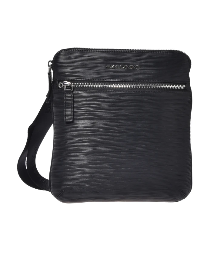 Черная кожаная сумка через плечо с принтом Baldinini, черный
Черная кожаная сумка через плечо с принтом Baldinini, черный