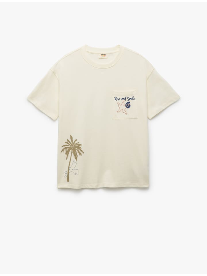 ФУТБОЛКА SS цвета экрю KOTON
ФУТБОЛКА SS цвета экрю KOTON