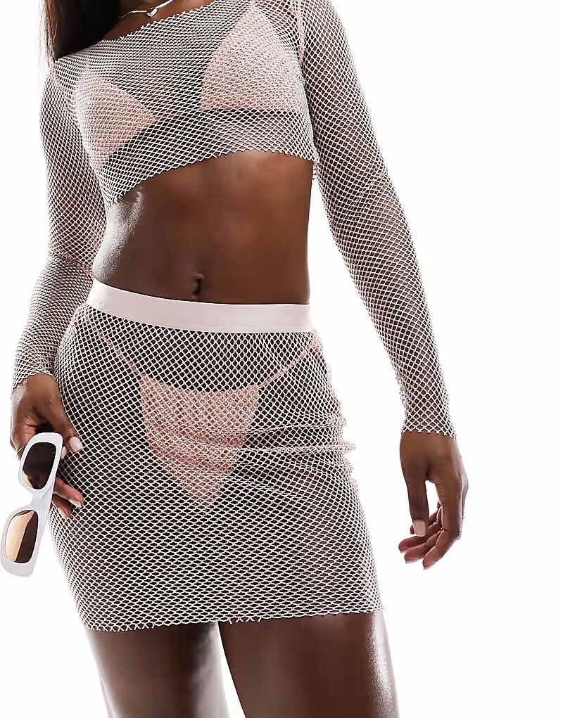 Simmi - Мини-юбка нежно-розового цвета с сеткой из стразов, комплект Simmi Clothing
Simmi - Мини-юбка нежно-розового цвета с сеткой из стразов, комплект Simmi Clothing
