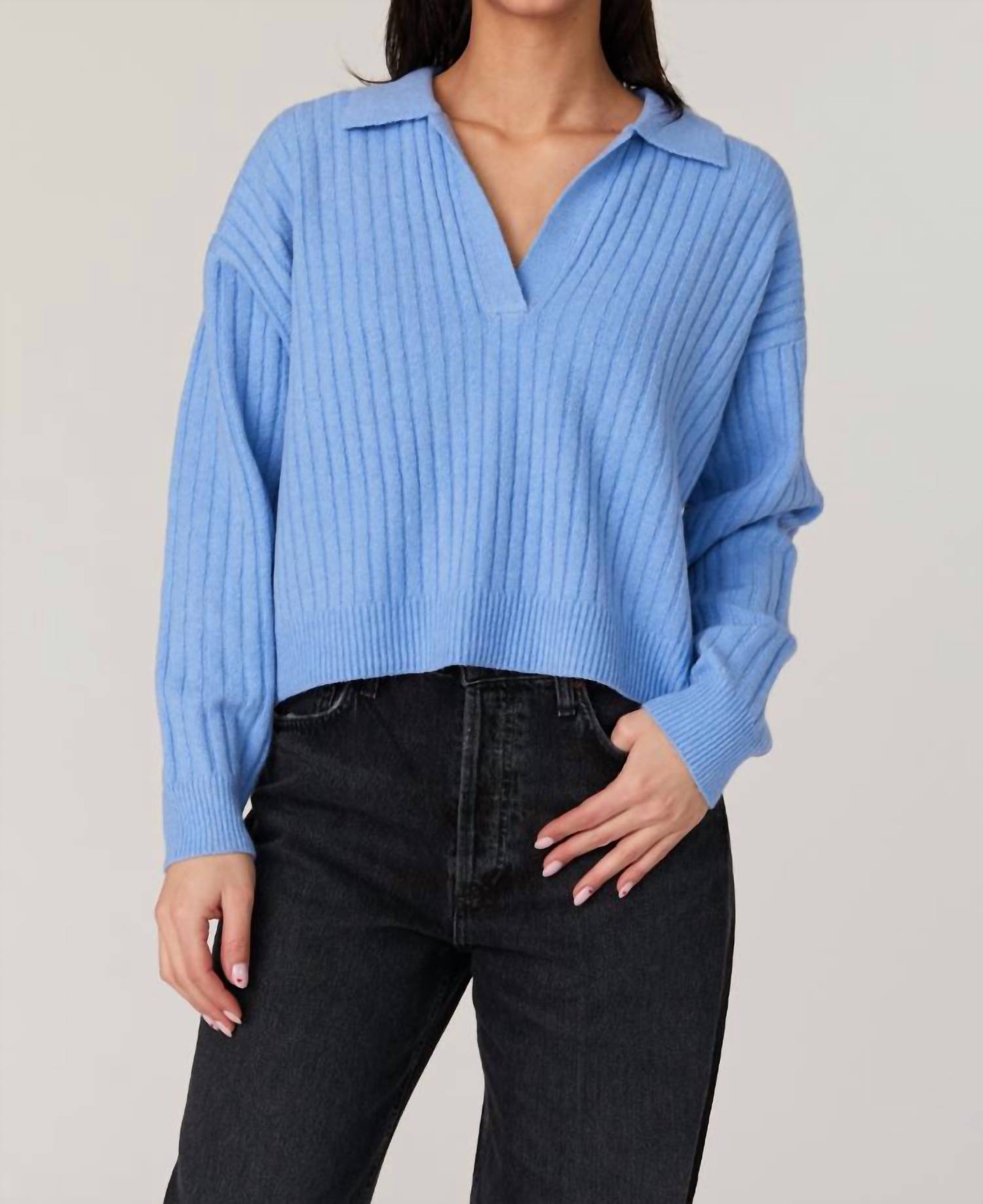 Свитер Vhari Johnny с воротником в пыльно-голубом цвете French Connection
Свитер Vhari Johnny с воротником в пыльно-голубом цвете French Connection