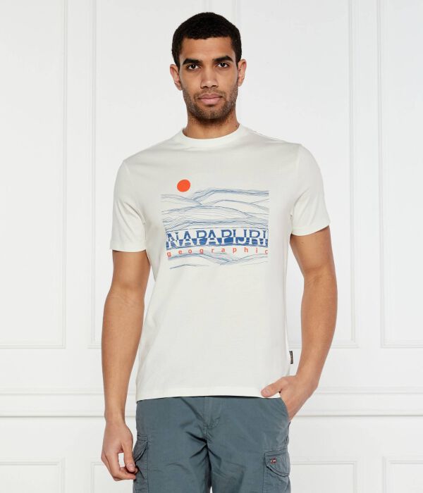 Футболка s-buti ss Regular fit Napapijri, белый 
Футболка s-buti ss Regular fit Napapijri, белый