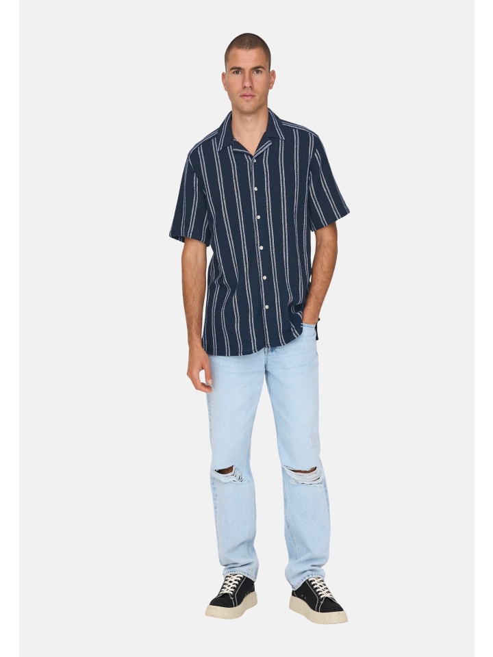 Рубашка Only&Sons, синий 
Рубашка Only&Sons, синий