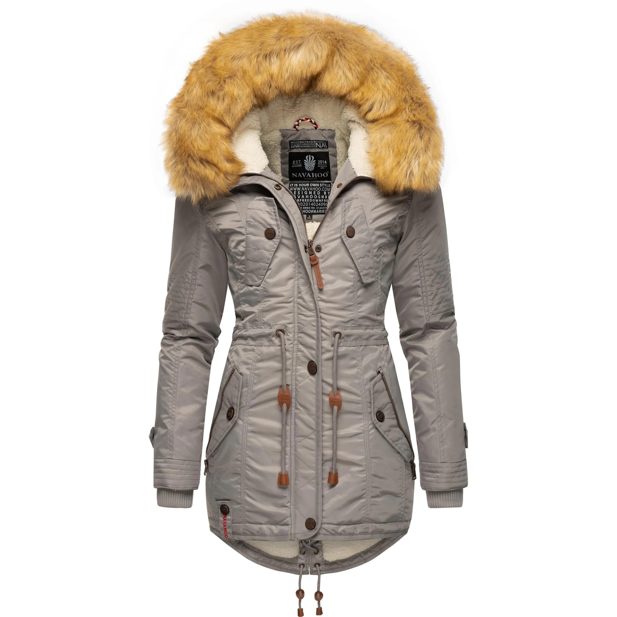 Зимнее пальто Navahoo "La Viva", качественная зимняя парка с крупным искусственным мехом, серый
Зимнее пальто Navahoo "La Viva", качественная зимняя парка с крупным искусственным мехом, серый