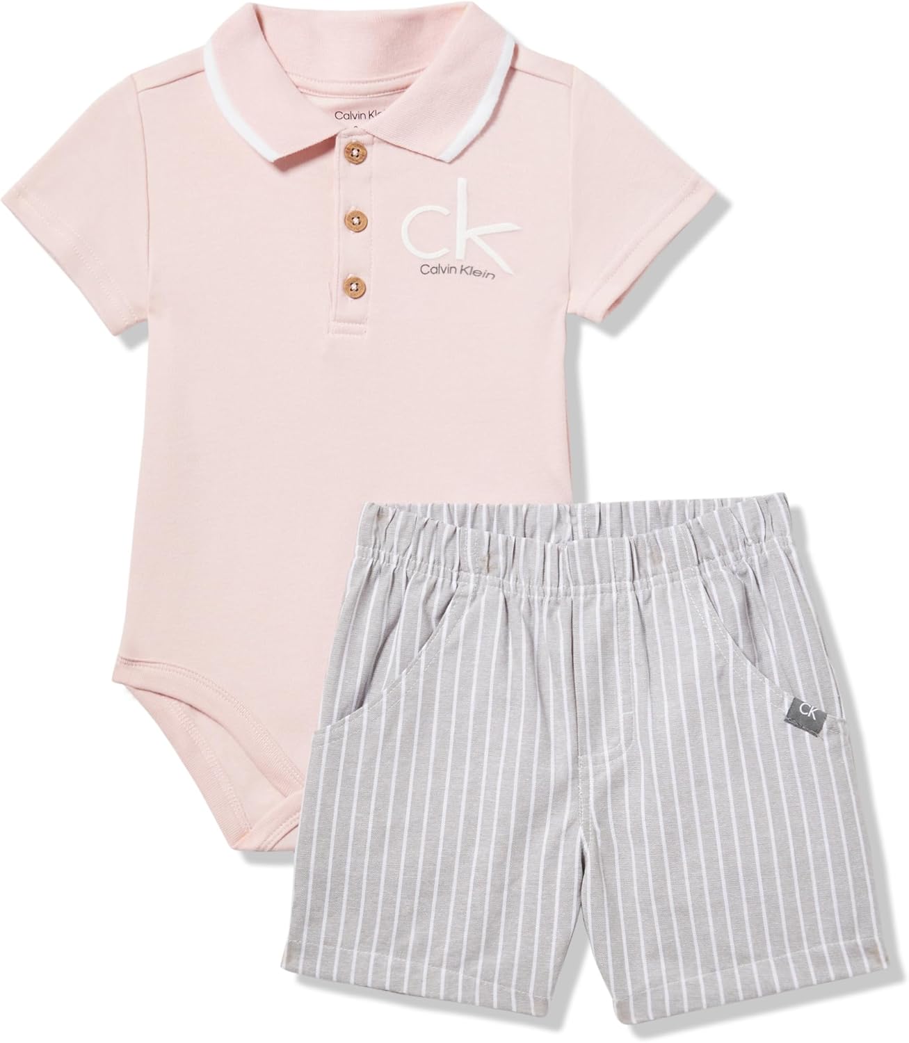 Комплект из двух поло-шорт Calvin Klein для мальчиков, Lotus/Stripe
Комплект из двух поло-шорт Calvin Klein для мальчиков, Lotus/Stripe