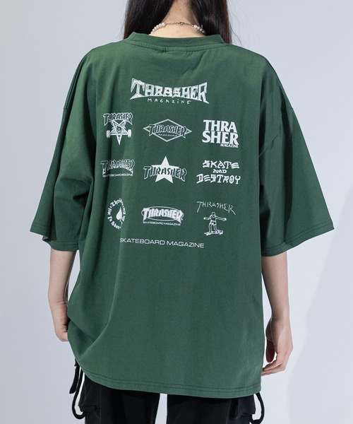 Футболка с логотипом, разнообразный узор, крупный силуэт THRASHER, разноцветная
Футболка с логотипом, разнообразный узор, крупный силуэт THRASHER, разноцветная