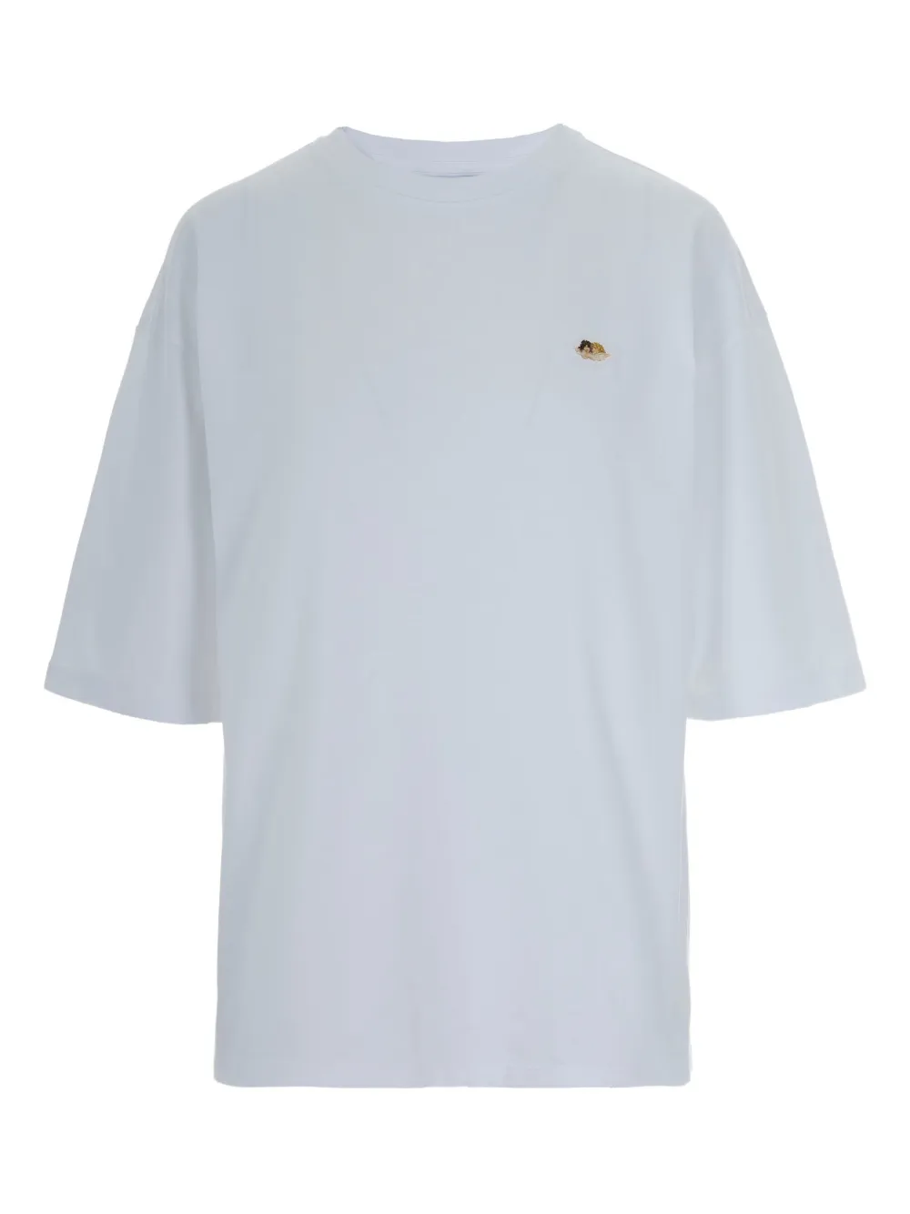 Хлопковая футболка с вышитыми деталями Fiorucci, белый
Хлопковая футболка с вышитыми деталями Fiorucci, белый