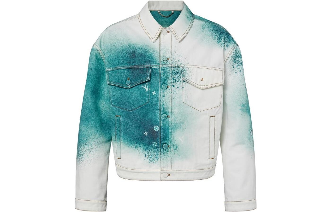 Мужская джинсовая куртка Louis Vuitton, белый/зеленый
Мужская джинсовая куртка Louis Vuitton, белый/зеленый