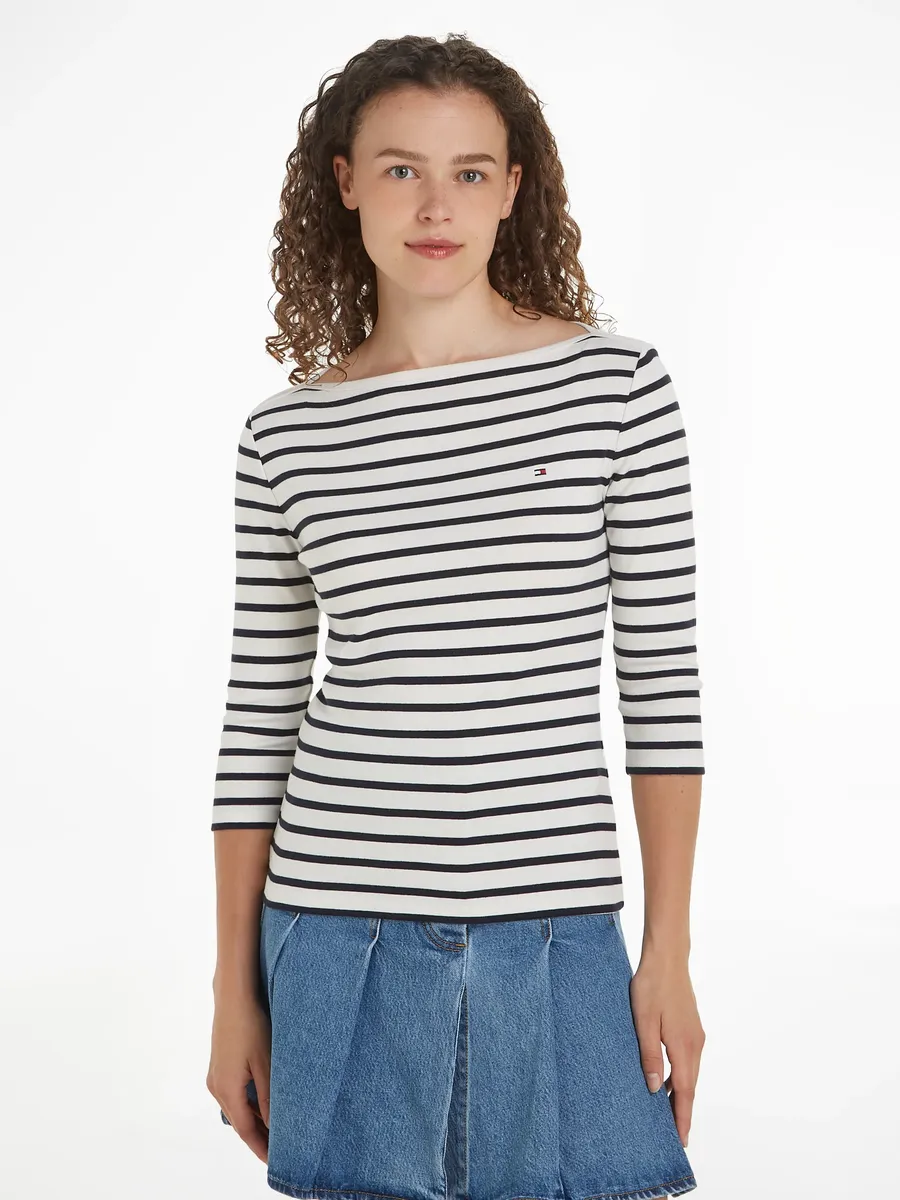Рубашка Tommy Hilfiger с рукавом 3/4 "NEW CODY SLIM BOAT-NK 3/4SLV" с фирменной этикеткой Tommy Hilfiger, цвет Ecru/Desert Sky
Рубашка Tommy Hilfiger с рукавом 3/4 "NEW CODY SLIM BOAT-NK 3/4SLV" с фирменной этикеткой Tommy Hilfiger, цвет Ecru/Desert Sky