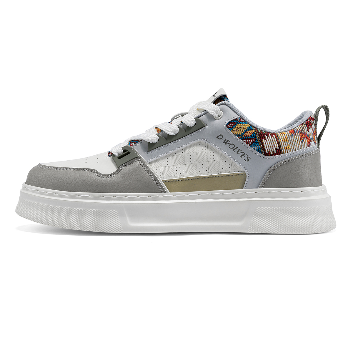 Мужские кроссовки для скейтбординга с низкой амортизацией и износостойкостью Dance with wolves, White Gray
Мужские кроссовки для скейтбординга с низкой амортизацией и износостойкостью Dance with wolves, White Gray