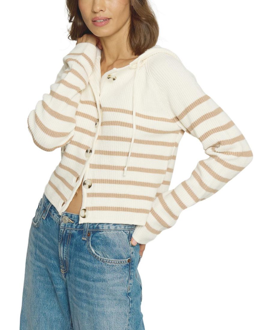 Женский полосатый свитер-жакет с завязками на шее Central Park West, Ivory combo
Женский полосатый свитер-жакет с завязками на шее Central Park West, Ivory combo